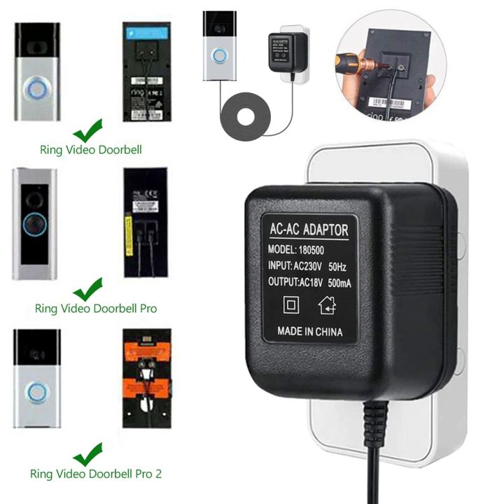 AC%20Doorbell%20Power%20Adapter,%2018V%20500MA%20Doorbell%20Transformer,%2010M%20Cable,%20Compatible%20,%20Video%20Doorbell%20EU%20Plug%20-%20Image%202