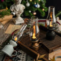 LED Vintage Kerosene Lamp Creative Electronic Light Battery Powered Candle Lamps Home Party Decoration. 