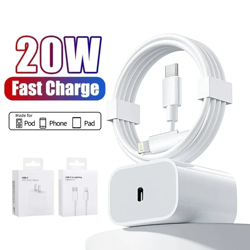 HOT Fast Charger Cable Apple Plug Iphone 12 20W PD Fast