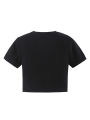 Casual Women Crop Tops, Short Sleeve Round Neck Heart Printed Tops for Summer Spring, Women Clothing.