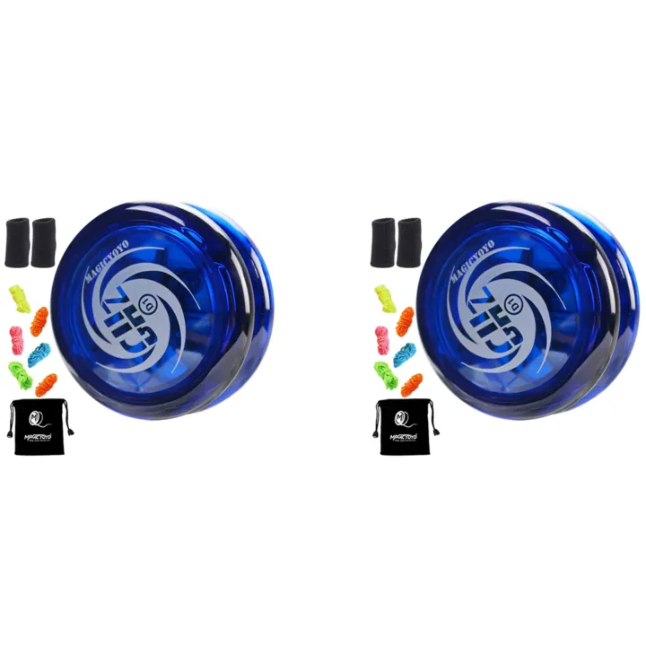 MAGICYOYO%202X%20Responsive%20Yoyo%20D1%20GHZ,Professional%20Looping%20Yoyos%20for%20Kids%20Bener%20with%20Yoyo%20Strings+Finger%20Cot+Yoyo%20Bag,Blue%20-%20Image%202