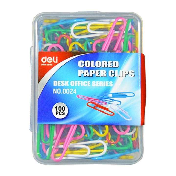 29 mm Multi Colored Plastic Paper Clip (Gems Clips)