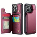 Premium Card Holder Wallet Case For IPhone 15/14/13/12/11 Pro Max - PU Faux Leather, RFID Blocking, Magnetic Clasp, And Shockproof Protection!. 