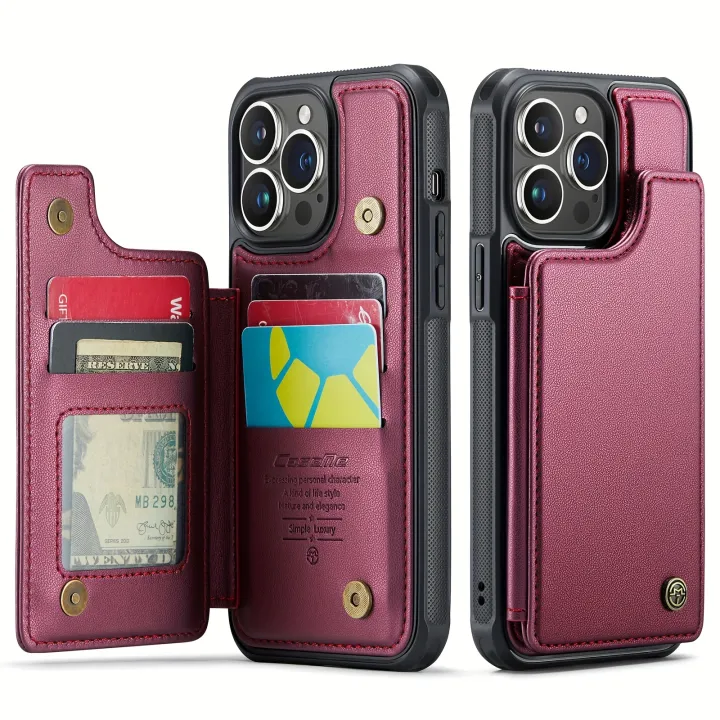 Premium%20Card%20Holder%20Wallet%20Case%20For%20IPhone%2015/14/13/12/11%20Pro%20Max%20-%20PU%20Faux%20Leather,%20RFID%20Blocking,%20Magnetic%20Clasp,%20And%20Shockproof%20Protection!%20-%20Image%207