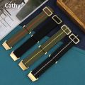 Elastic Nylon Parachute Watch Strap for Holey Aviation Series Seiko Di Rudder Bay Bronze Waterproof Sweat-Proof Watch Band 22mm. 