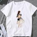 Summer Women T-shirt 2020 Fashion beauty pattern Printing Tshirt Harajuku Leisure Streetwear Female Clothing Tshirt.