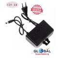 12V 2A Adaptor Waterproof Ac Dc Adapter 12V 2A Cctv Power Supply /Camera Adapter - Multi Plug - multi plug. 
