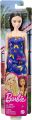 Barbie T7439 Brand Entry Doll Asst Barbie Doll (11.5 inches) with Colorful Butterfly Logo Print Red Dress & Strappy Heels, Great Gift for Ages 3 Years Old & Up.