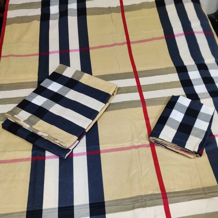Burberry%20King%20Size%20Dubble%20Cotton%20Bed%20Sheet%204%20Pcs%20Set%20YSL%20BED%20SHEET%20-%20Image%203