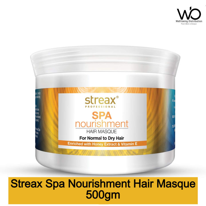 Streax Professional Spa Nourishment Hair Masque 500Gm For Normal To Dry Hair With Honey & Vitamin E