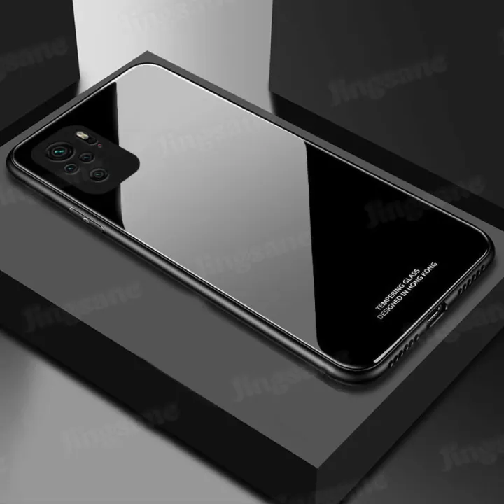 For Xiaomi Redmi Note 10 / Note 10s HONG KONG DESIGN Scratchproof Tempered Glass Cover Case