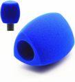 Saidbuds Foam Microphone Windscreen Large Mic Foam Cover Windshields for Handheld Interview Microphone(Blue). 