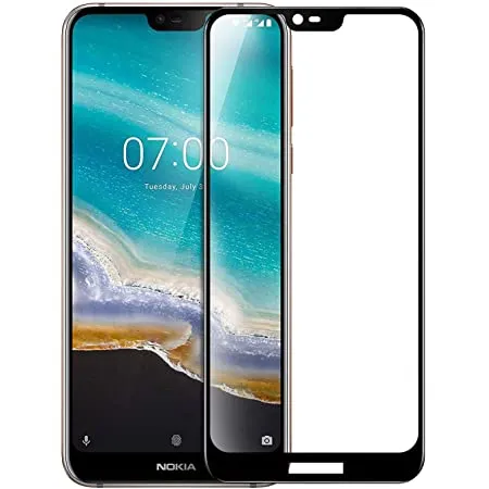 Nokia 7.1 (5D 9D 11D 13D 21D) Screen Protector Full Coverage Tempered Glass Film 9H Hardness Full Coverage No Bubbles and Fingerprint Scratch-Resistant