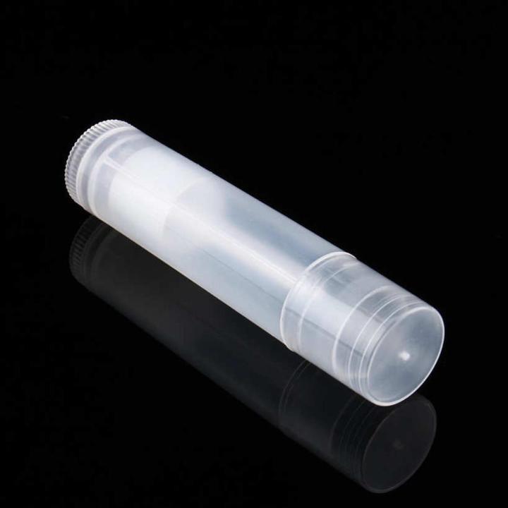 100PCS 5ml Clear White Black Empty LIP BALM Tubes Containers Lipstick + Caps BO