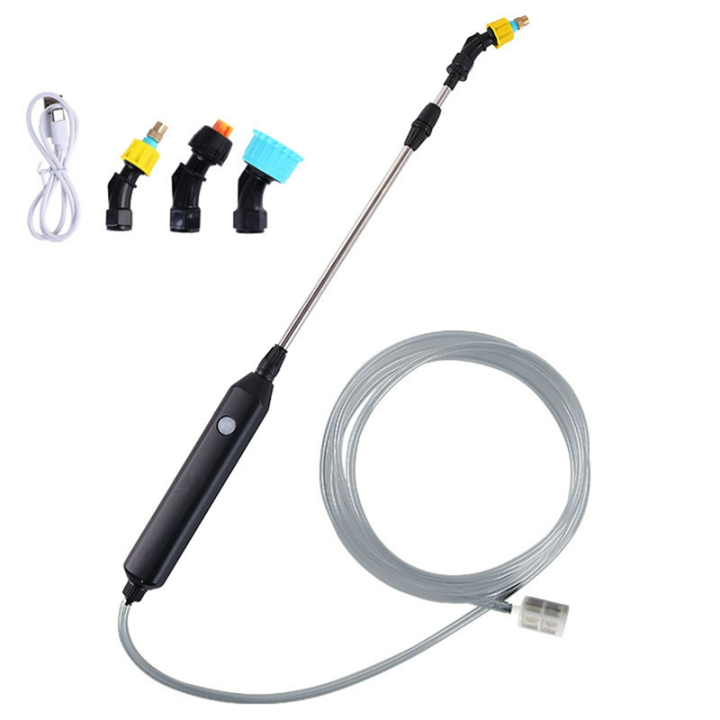 Electric Garden Watering with 2 Meters Hose USB Adjustable Lawn Sprayer Nozzle Sprinkler Weeds Plant Mister