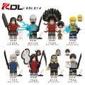 8pcs/set Naruto Building Blocks Figures Uchiha Madara Senju Hashirama Kakashi Minato Minifigure Building Bricks for Children Toys KDL814.
