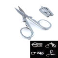 Stainless Steel Traveling Foldable Scissor | Small Size for Sewing and Kitchen Use - Quality Travel Pocket Kachi Scissor.
