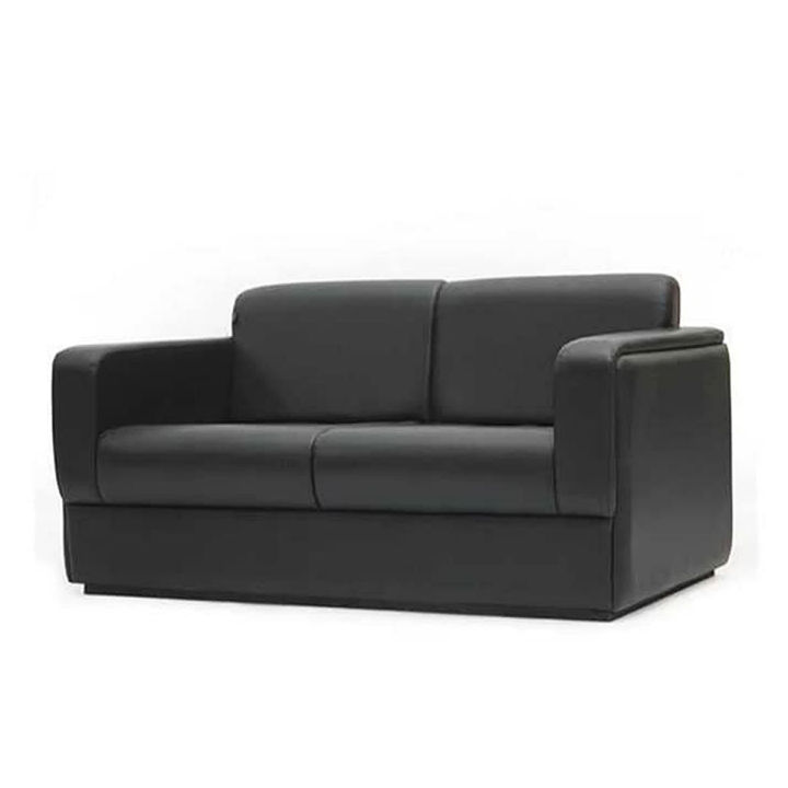 Mahogany%20Wood%20and%20PU%20Leather%20Sofa%20of%202%20Seater%20-%20Black%20-%20Image%203
