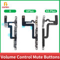 Volume Control Mute Buttons Connector Flex Cable For iPhone 6 6s X XS 11 14 15 Plus Pro MAX Volume Flex Phone Replacement Parts. 