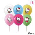 【No-Questions-Asked Refund】 Cute Sanrio Hello Kitty Birthday Party Decoration Supply Cake Topper Insert Set Balloons Disposable Tableware Kids Gifts Party. 