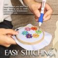 Magic Embroidery Pen Set Three Dimensional Embroidery Design Hot Practical ABS Plastic DIY Weaving Needle Knitting Tool.