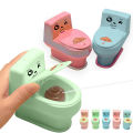 BBGS Tricky Water Toilet Jet Toys Toys Mini Toilet Spoof Water Jet Toilet Tricky Children's Education Toys Early Education Toy Gifts for Kids. 
