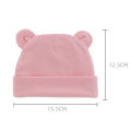Autumn Winter Baby Hat Comfortable Solid Color Hats Cute Ear Shape Cotton Cap Newborn 0 -1 Infant Bonnet Items. 