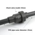 1PC 20 25 32 40 50mm UPVC Ball Check Valves Vertical Check Valve Exhaust Garden Irrigation Aquarium Adapter PVC Pipe Connector.