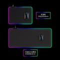 Luminous RGB Mouse Pad Black Thickened Oversized Gaming Keyboard Pad Waterproof Foreign Trade Desk Mat Wholesale. 