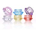 5PCS Cosmetic Containers Diamond Shape Empty Plastic Jars Travel Jars Set for Cosmetic Cream Lotions Eye Shadow Beauty Nail Pots. 