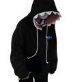 Sweatshirts For Women Shark Hoodie Long Sleeve Blue Kawaii Shark Shape Hooded Pullover Sweatshirts Graphic Sweatshirts Women KEEMEEUYZO.