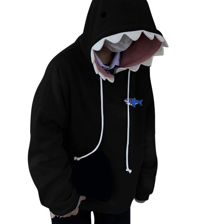 Sweatshirts%20For%20Women%20Shark%20Hoodie%20Long%20Sleeve%20Blue%20Kawaii%20Shark%20Shape%20Hooded%20Pullover%20Sweatshirts%20Graphic%20Sweatshirts%20Women%20KEEMEEUYZO%20-%20Image%204