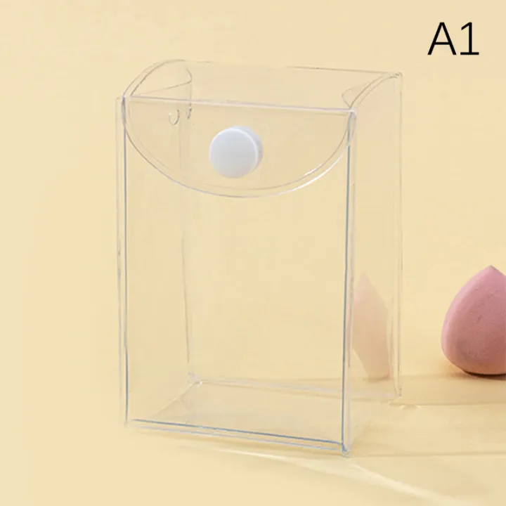 Acrylic Display Box Transparent Single Doll Model Storage Display Box Matt Dust-Proof Hand-Made PVC Transparent Mini Bag With Chain Or Keychain 3D Doll Bag