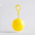 1 Pcs Portable raincoat disposable poncho unisex raincoat ball cape key ring ball.