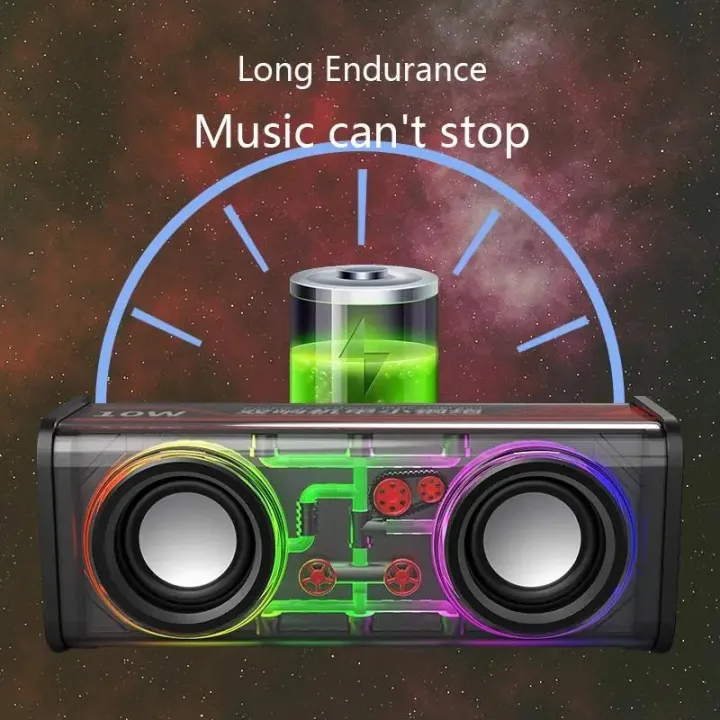 Bluetooth%20Speaker%20Transparent%20Sound%20Box%20Colorful%20Lights%20Dual%20Speaker%20High%20Power%20Subwoofer%20Sound%20(Model-V8)%20-%20Image%203