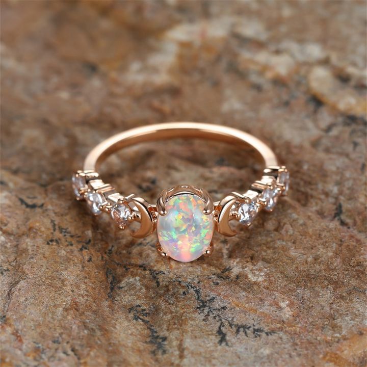 Rainbow%20White%20Fire%20Opal%20Ring%20Rose%20Gold%20Silver%20Color%20Small%20Moon%20Rings%20For%20Women%20Wedding%20Bands%20Oval%20Stone%20Engagement%20Ring%20Jewelry%20-%20Image%203