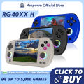 ANBERNIC RG40XX H Handheld Game Console 4'' Screen Linux System Joystick RGB Lighting Effect RG40XXH Video Player Trimui Console.