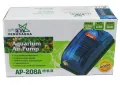 Aquarium Air Pump (Single Output Full Set) - Fish Tank Single Nozzle Oxygen Air Pump with Air Bubbling Stone Accessories (5 Feet Pipe, Air Bubble Stones, Air flow Controller). 