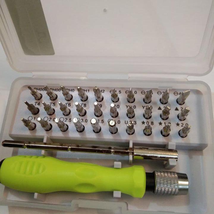 Multi Functional 32 in 1 Precision Handle Mini Screw driver set Mobile Phone Watch Laptop Repair Kit Tools Household Accessories