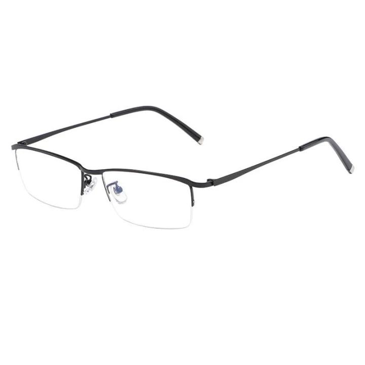 Unisex%20Metal%20Half%20Frame%20Minus%20Glasses%20Vintage%20Retro%20Men's%20Business%20Myopia%20Eyeglasses%20Finished%20Optical%20Near%20Sight%20Eyewear%20Diopter%20-%20Image%204