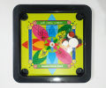 Plastic Build Mini Carom Board For Kids (15 Inch*15 Inch) - Chess Board.