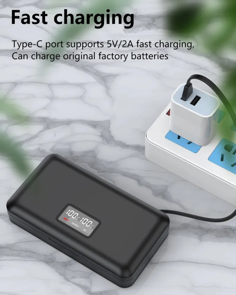 LP-E12 Battery Charger, Rapid USB Charger with LCD Battery