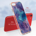 Fashion Plating Marble Case For iPhone SE 2022 / iPhone SE 2020 / iPhone 8 / iPhone 7 Phone Case Soft TPU Rubber Colorful Back Cover. 
