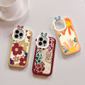 Jizetin for Samsung A13 4G Back Cover Bright Flower Bunch Square Camera Hole Shockproof Protection Soft Silicone Phone Case. 