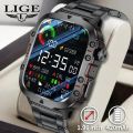 2024 Rugged Military Smart Watch Men Outdoor Watches lP68 Waterproof 2.01 Al Voice Bluetooth Call Smartwatch For Android lOS. 
