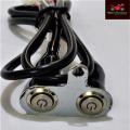 2 ইন 1 dc12v 5a x2 16mm স্টেইনলেস স্টিল led মোটরসাইকেলের স্যুইচ অন-অফ হেডলাইট ফগ লাইট হর্ন স্টার্টার কিল হ্যান্ডেলবার অ্যাডজাস্টেবল মাউন্ট ওয়াটারপ্রুফ সুইচ এর ডাবল অন-অফ পুশ বাটন মোটর বাইকের আনুষাঙ্গিক. 