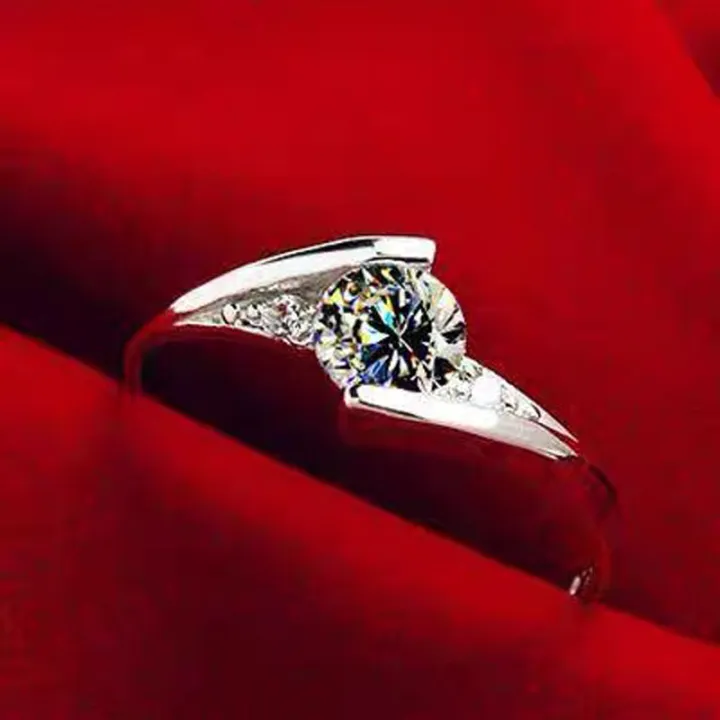 LMNZB%20Solid%2018K%20White%20Gold%20Ring%20925%20Sterling%20silver%20Ring%20Round%202ct%20Solitaire%20Wedding%20Band%20Women%20Accessories%20Jewelry%20-%20Image%205