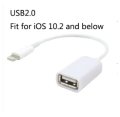 For Apple Interface Male to USB Female OTG Adapter Cable for Apple iPhone 5 5s 6 6s Plus 7 Style:Suitable for iOS 10.2 and below. 