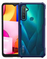 Realme 5 pro/realme q edge এর জন্য-শক্তিশালী শকপ্রুফ কুশন ব্যাক ক্লিয়ার হাইব্রিড স্বচ্ছ হার্ড কভার কেসিং.