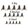 15Pcs Soft Bait Fly Hooks – Bionic Insect Fishing Lures for Freshwater & Saltwater. 